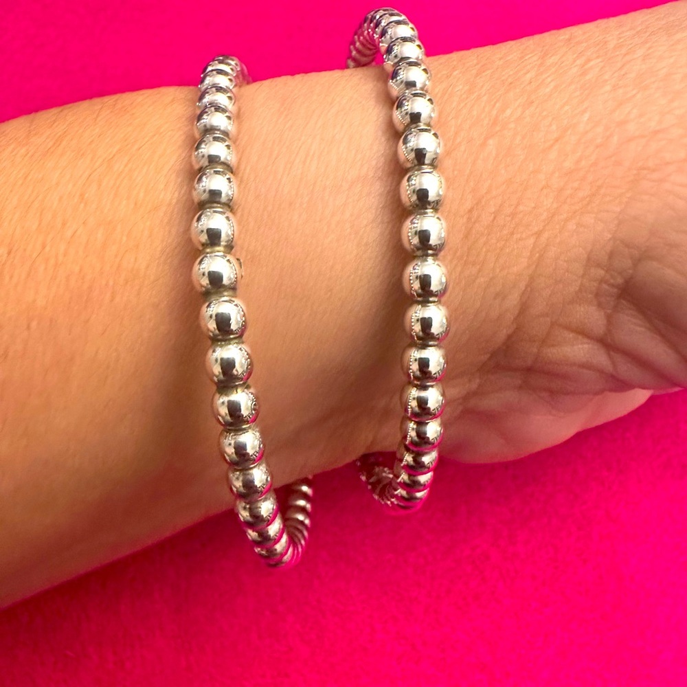 Two silver 925 stamped bracelets